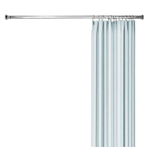straight shower rod with compression wall brackets