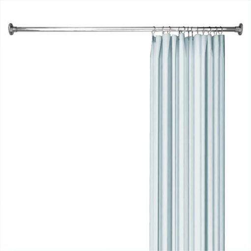 straight shower rod in chrome
