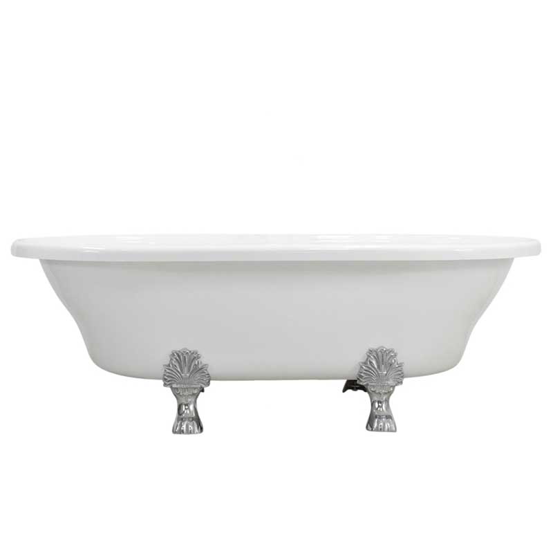 Acrylic Double Ended Extra Wide Claw, How Wide Is A Clawfoot Bathtub