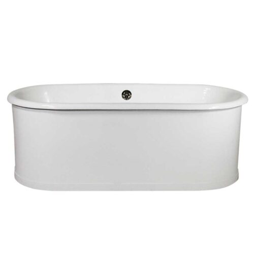 double ended cast iron skirted tub