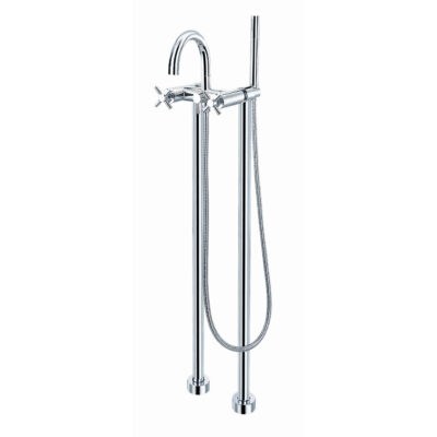 Modern two handle freestanding tub faucet
