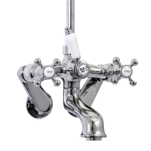 Victorian Style Wall Mount Exposed Shower and Faucet - Image 2