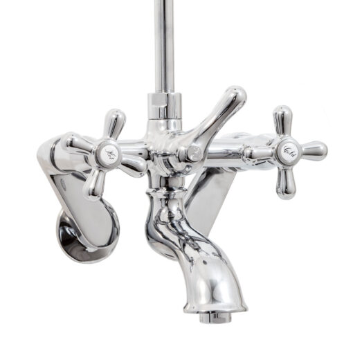 Vintage Wall Mount Exposed Shower and Faucet - Image 2