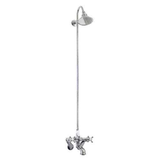 Victorian Style Wall Mount Exposed Shower and Faucet